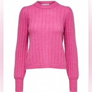 SELECTED FEMME GLOWIE LONG SLEEVE KNIT O-NECK B PHLOX PINK medium